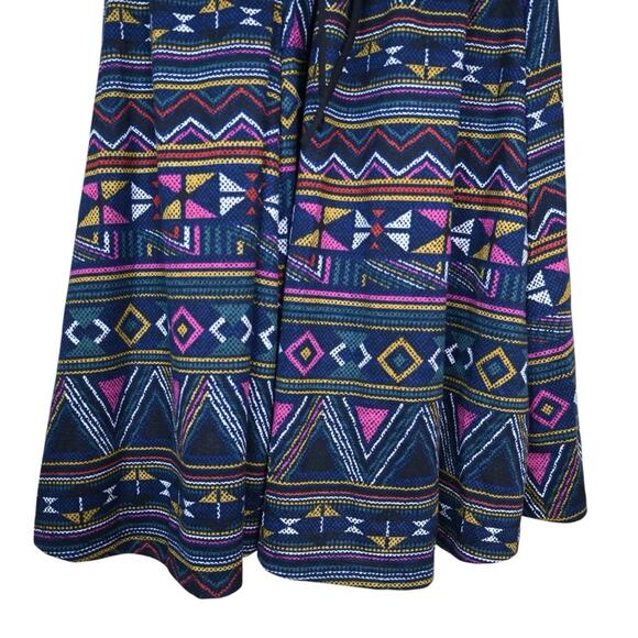 Jessica Simpson Womens M Jayne Aztec Print Tie Back Fit & Flare Dress - Picture 7 of 10